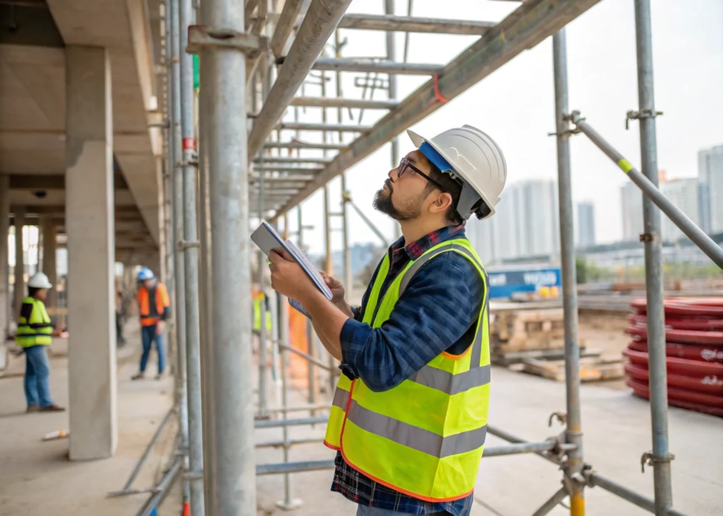 Inspection des équipements de chantier pour la sécurité