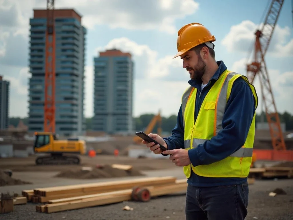 Travail continu sur un chantier de construction sans arrêt malgré la crise économique