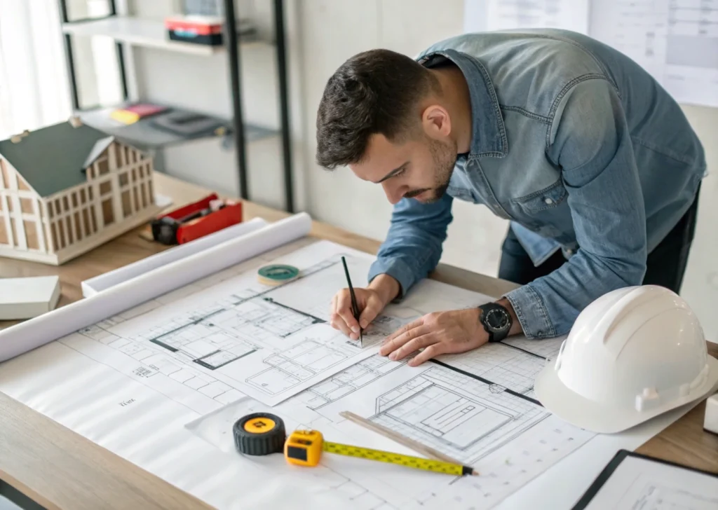 Des plans pour une construction