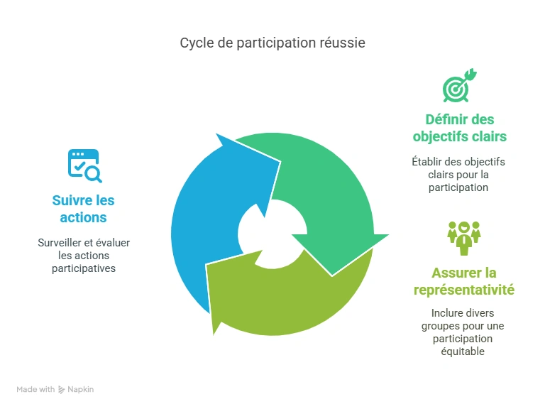 graphique des etapes de concertation urbaine