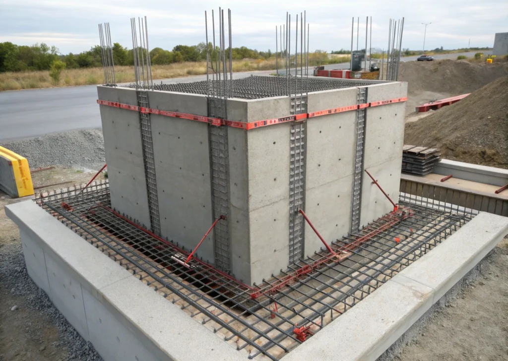 Schéma technique d’un bâtiment aux normes parasismiques