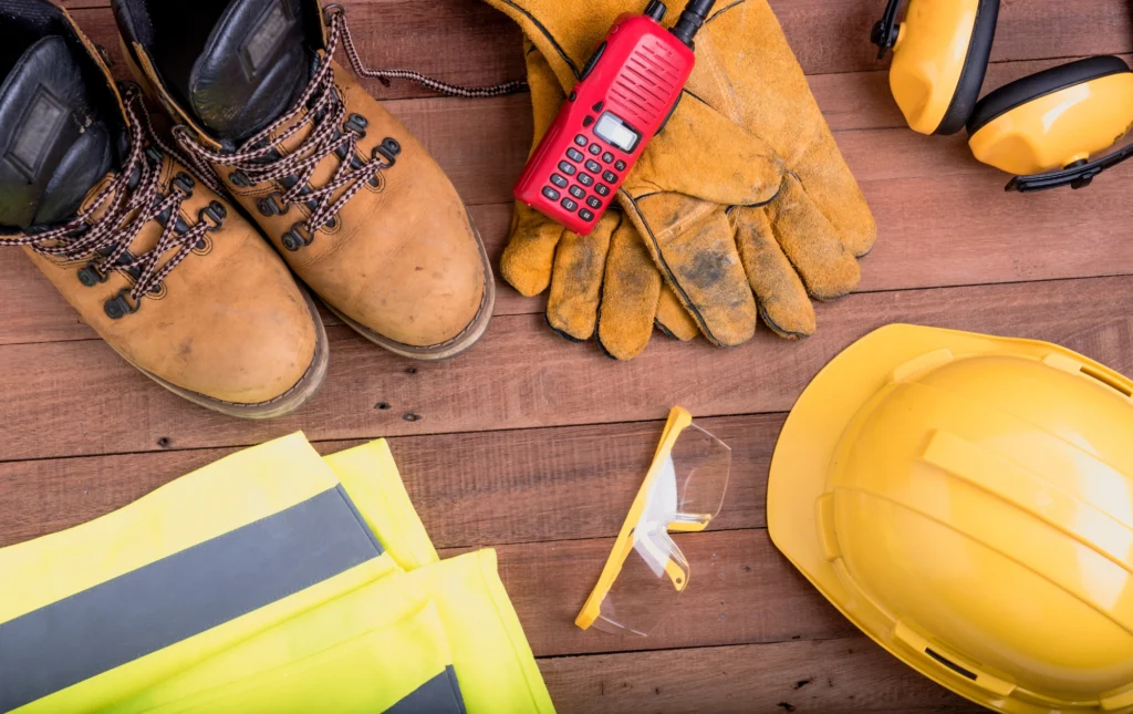 Application des règles de sécurité sur un chantier