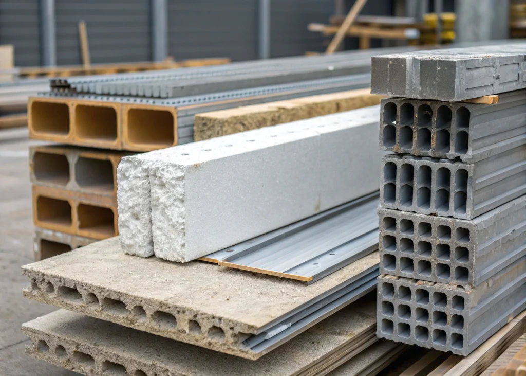 Matériaux solides et économiques pour bâtiment industriel.