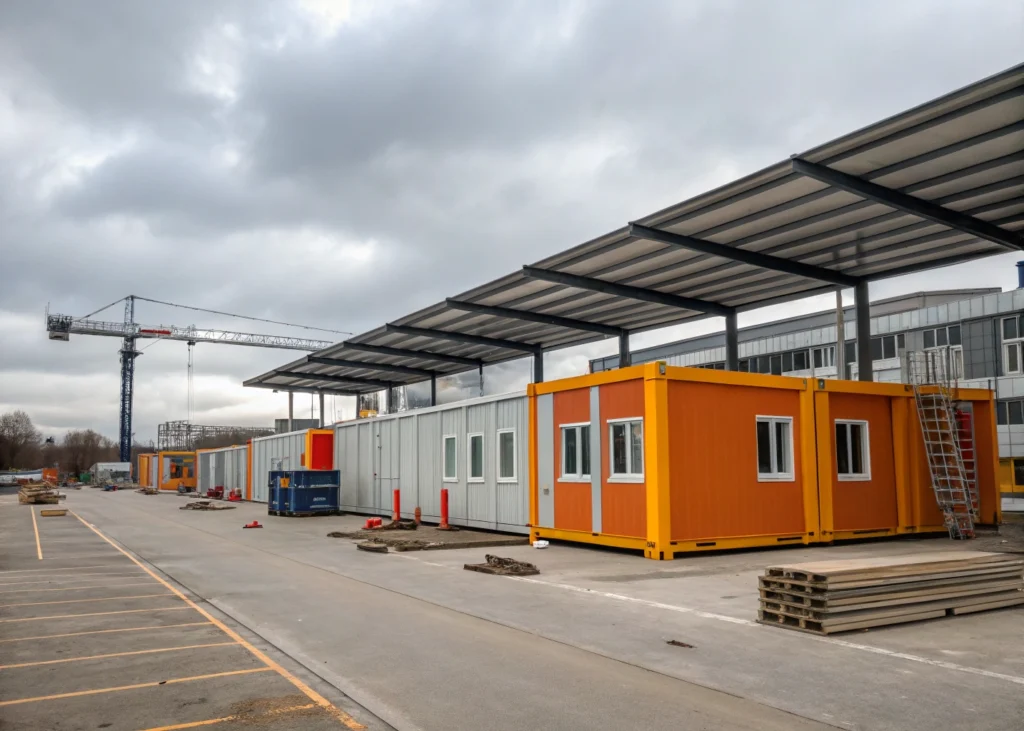 Construction industrielle modulaire pour réduire les coûts.