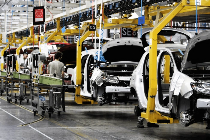 ligne de production d'automobile