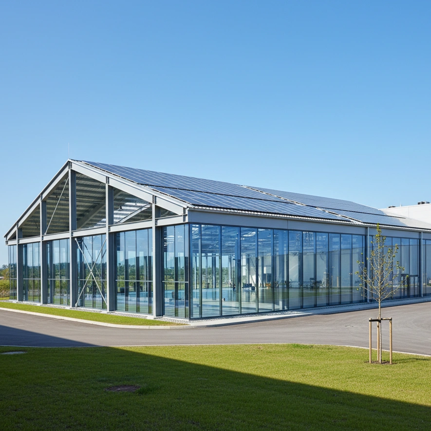 bâtiment industriel économique construit en acier